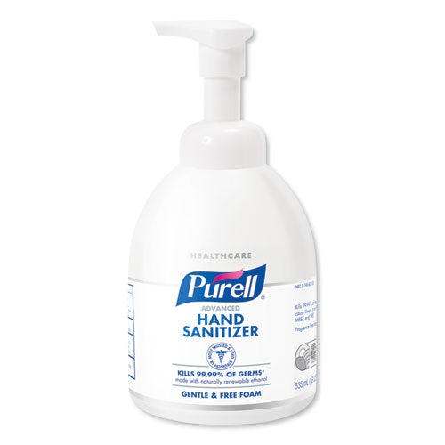 Green Certified Advanced Instant Foam Hand Sanitizer, 535 ml Bottle, Unscented-(GOJ579104EA)