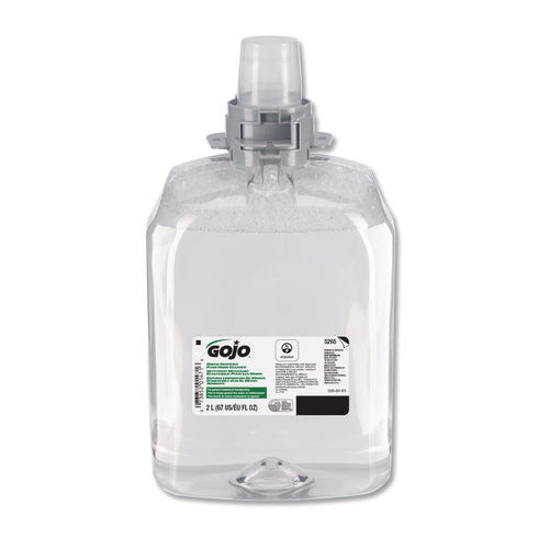 Green Certified Foam Hand Cleaner, Unscented, 2,000 mL Refill, 2/Carton-(GOJ526502)