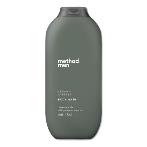 Mens Body Wash, Cedar and Cyprus, 18 oz, 6/Carton-(MTH01860)