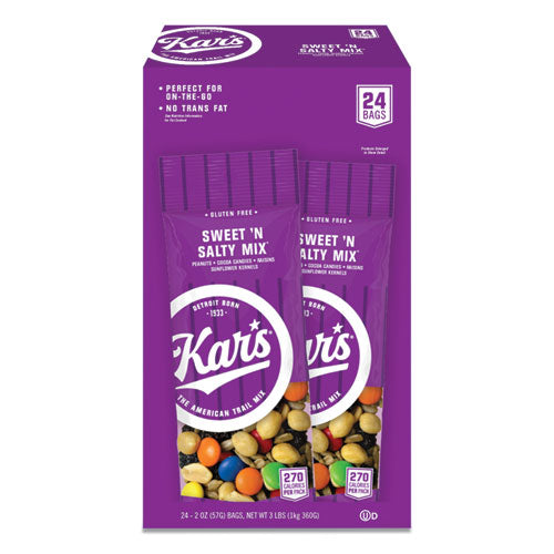 Nuts Caddy, Sweet N Salty Mix, 2 oz Packets, 24/Box-(AVTSN08387)