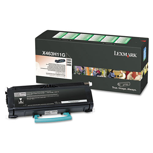 X463H11G Return Program High-Yield Toner, 9,000 Page-Yield, Black-(LEXX463H11G)