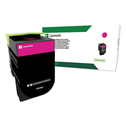 80C0HMG Return Program High-Yield Toner, 3,000 Page-Yield, Magenta, TAA Compliant-(LEX80C0HMG)
