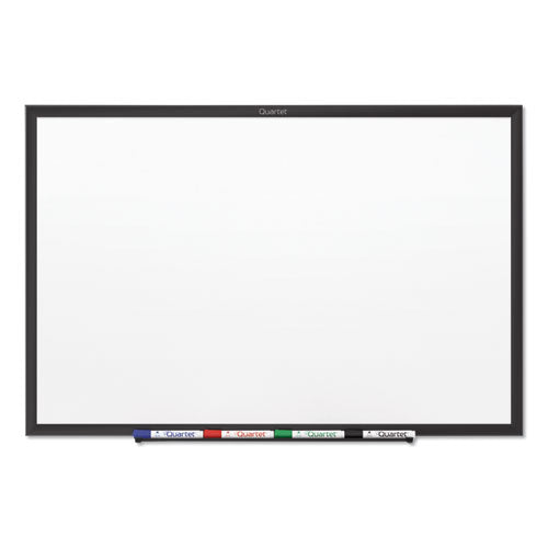 Classic Series Nano-Clean Dry Erase Board, 48 x 36, White Surface, Black Aluminum Frame-(QRTSM534B)