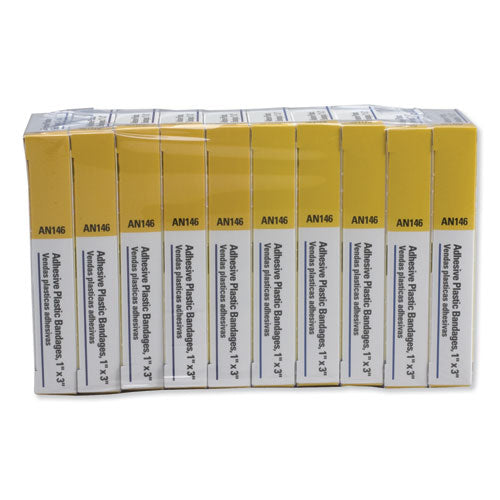 Plastic Adhesive Bandages, 1 x 3, 160/Pack-(FAOAN146)