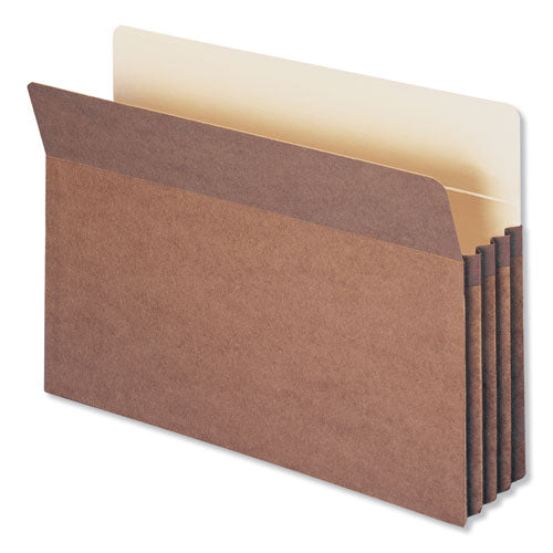 Redrope Drop Front File Pockets, 3.5" Expansion, Legal Size, Redrope, 25/Box-(SMD74224)