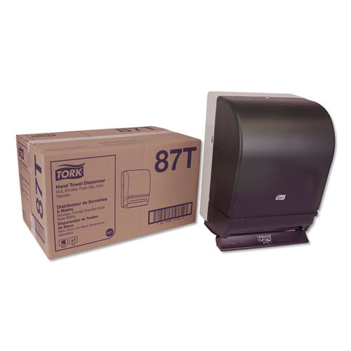 Hand Towel Roll Dispenser Push Bar, 10.5 x 8.75 x 15.75, Smoke/Gray-(TRK87T)