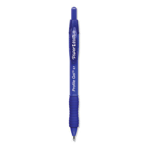 Profile Gel Pen, Retractable, Medium 0.7 mm, Blue Ink, Translucent Blue Barrel, 36/Pack-(PAP2095449)