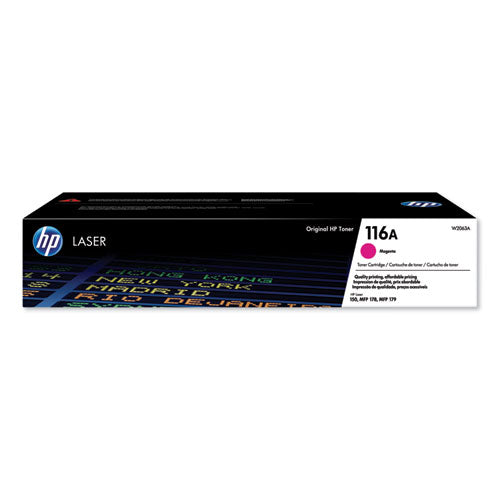 HP 116A, (W2063A) Magenta Original LaserJet Toner Cartridge-(HEWW2063A)