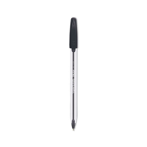 InkJoy 50ST Ballpoint Pen, Stick, Medium 1 mm, Black Ink, Clear Barrel, Dozen-(PAP2013154)