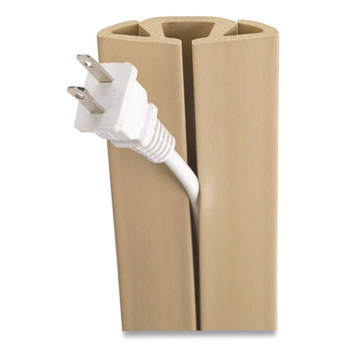 Cord Protector and Concealer, 2.6" x 5 ft, Beige-(RBOUTWCP501BG)