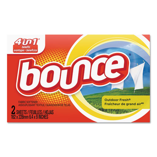 Fabric Softener Sheets, Outdoor Fresh, 2/Box, 156 Boxes/Carton-(PGC02664)