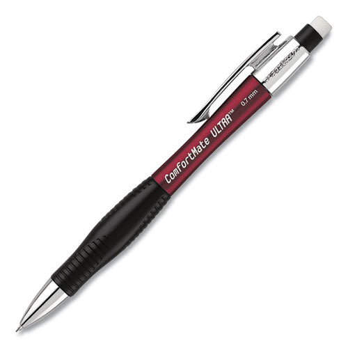 ComfortMate Ultra Mechanical Pencil, 0.7 mm, HB (#2), Black Lead, Assorted Barrel Colors, Dozen-(PAP1738798DZ)