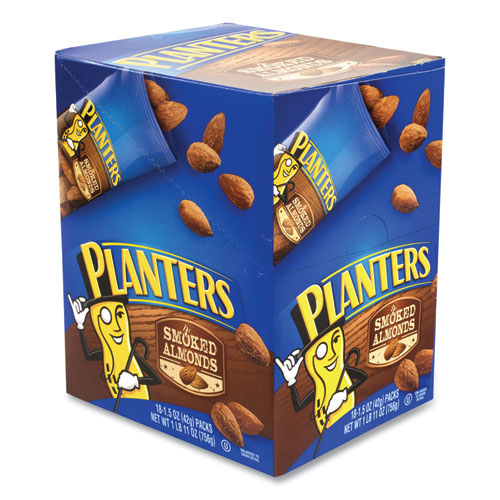 Smoked Almonds, 1.5 oz Pack, 18 Packs/Box, Ships in 1-3 Business Days-(GRR20900628)