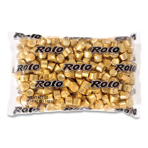 Bulk Pack Creamy Caramels Wrapped in Rich Chocolate Candy, 66.7 oz Bag, Ships in 1-3 Business Days-(GRR24600058)