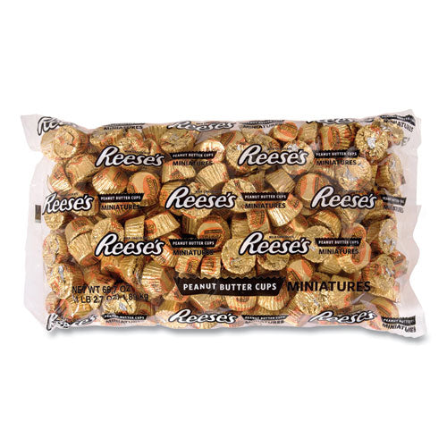 Peanut Butter Cups Miniatures Bulk Pack, Milk Chocolate, 66.7 oz Bag, Ships in 1-3 Business Days-(GRR24600059)
