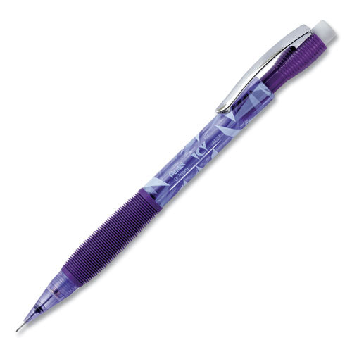 Icy Mechanical Pencil, 0.7 mm, HB (#2.5), Black Lead, Transparent Violet Barrel, Dozen-(PENAL27TV)