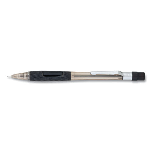 Quicker Clicker Mechanical Pencil, 0.5 mm, HB (#2.5), Black Lead, Transparent Smoke Barrel-(PENPD345TA)