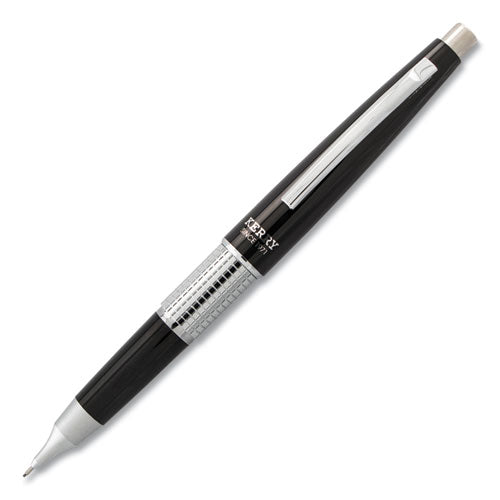 Sharp Kerry Mechanical Pencil, 0.5 mm, HB (#2.5), Black Lead, Black Barrel-(PENP1035A)