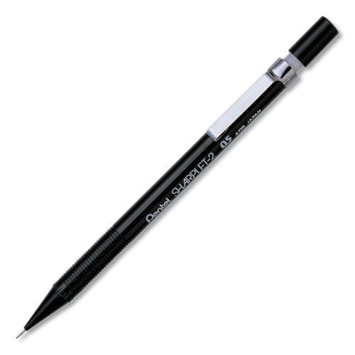 Sharplet-2 Mechanical Pencil, 0.5 mm, HB (#2.5), Black Lead, Black Barrel-(PENA125A)