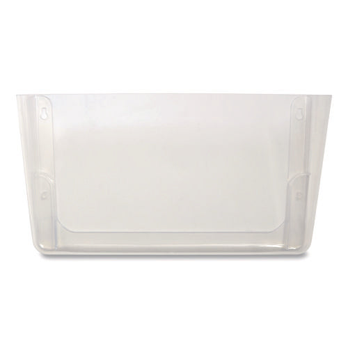 Unbreakable Plastic Wall File, Letter Size, 13" x 3.69" x 7.16", Clear-(TUD24380809)