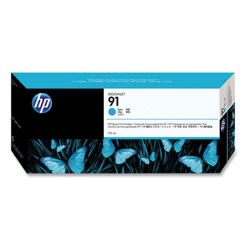 HP 91, (C9467A) Cyan Original Ink Cartridge-(HEWC9467A)