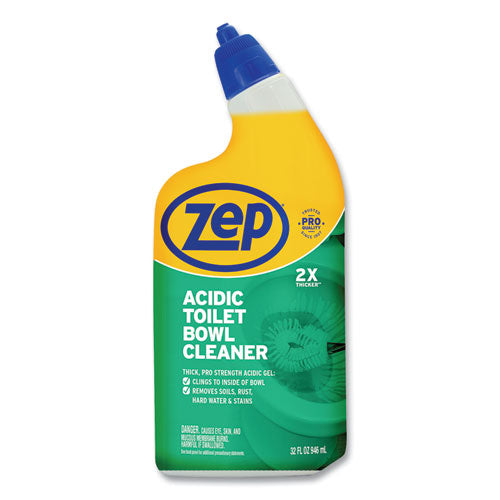 Acidic Toilet Bowl Cleaner, Mint, 32 oz Bottle, 12/Carton-(ZPEZUATBC32)