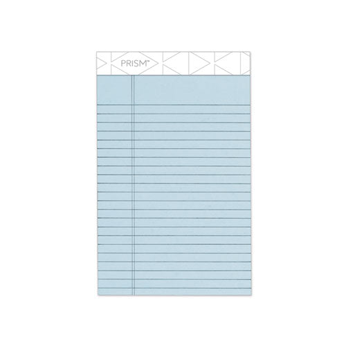Prism + Colored Writing Pads, Narrow Rule, 50 Pastel Blue 5 x 8 Sheets, 12/Pack-(TOP63020)