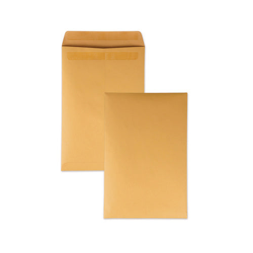 Redi-Seal Catalog Envelope, #15, Cheese Blade Flap, Redi-Seal Adhesive Closure, 10 x 15, Brown Kraft, 250/Box-(QUA43862)