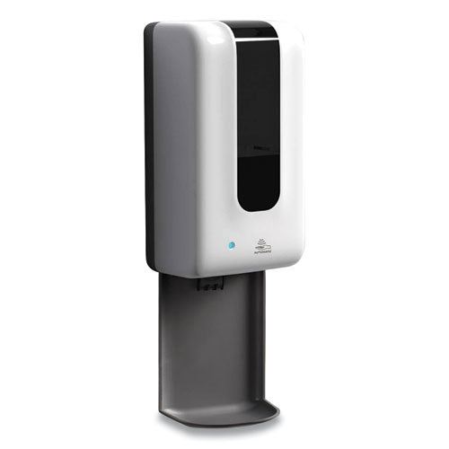 Automatic Hand Sanitizer Dispenser with Tray, 1,200 mL, 5.9 x 3.8 x 17.9, White/Gray-(GN1F1406ST)