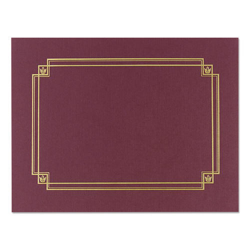 Premium Textured Certificate Holder, 12.65 x 9.75, Burgundy, 3/Pack-(GRP939503)