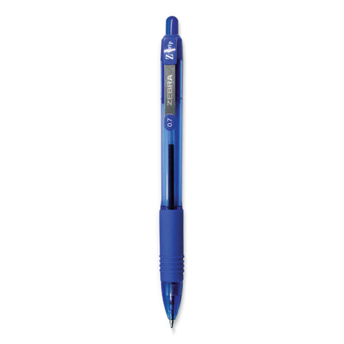 Z-Grip Ballpoint Pen, Retractable, Medium 0.7 mm, Blue Ink, Blue Tinted Barrel, 12/Pack-(ZEB23920)