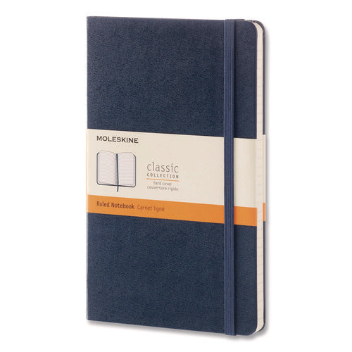 Classic Collection Hard Cover Notebook, 1-Subject, Dotted Rule, Sapphire Blue Cover, (240) 8.25 x 5 Sheets-(HBG893601)