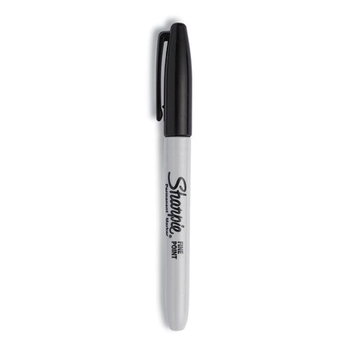 Fine Tip Permanent Marker, Canister, Black, 36/Pack-(SAN35010)