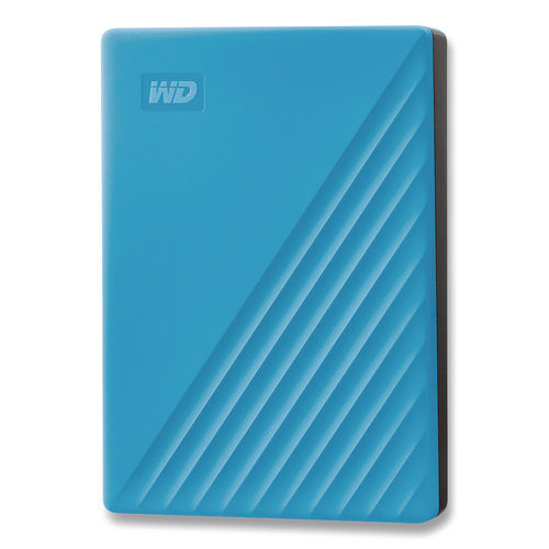 MY PASSPORT External Hard Drive, 4 TB, USB 3.2, Sky Blue-(WDCBPKJ0040BBL)