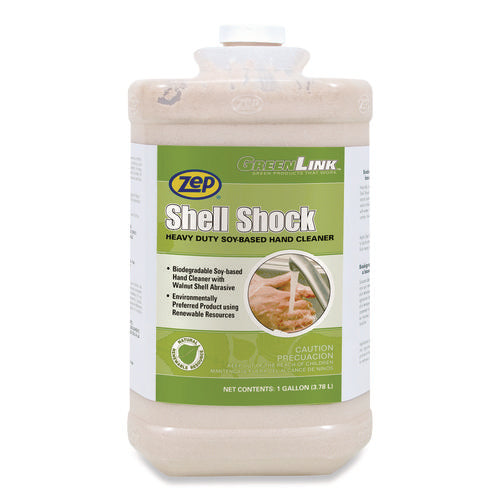 Shell Shock Heavy Duty Soy-Based Hand Cleaner, Cinnamon, 1 gal Bottle, 4/Carton-(ZPP318524)