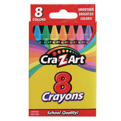 Crayons, 8 Assorted Colors, 8/Pack-(CZA1021248)