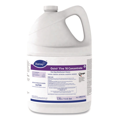 Five 16 One-Step Disinfectant Cleaner, 1 gal Bottle, 4/Carton-(DVO4963314)