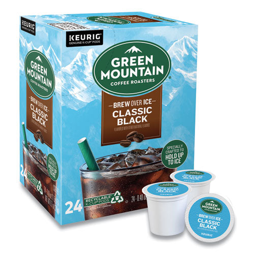 Classic Black Brew Over Ice Coffee K-Cups, 24/Box-(GMT9027)