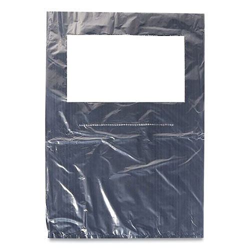 Scensibles Universal Receptable Liner Bags, 12.5x23 with 7.5" Wrap Around Strap, High Density Polyethylene, White, 500/Carton-(HOSLBSF500HD)