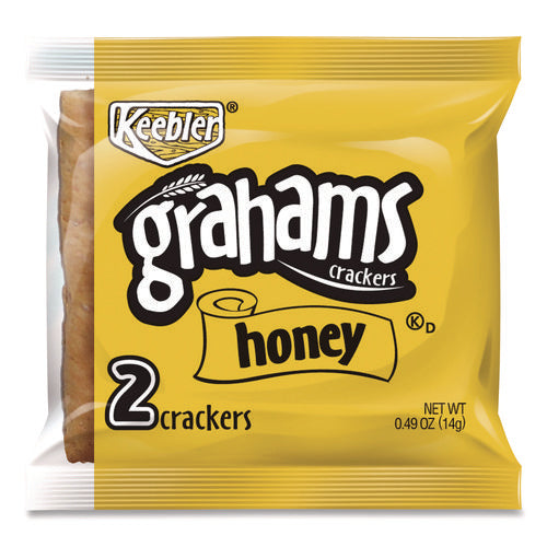Honey Grahams Crackers, 0.49 oz Bag, 200/Carton-(KEB802690)