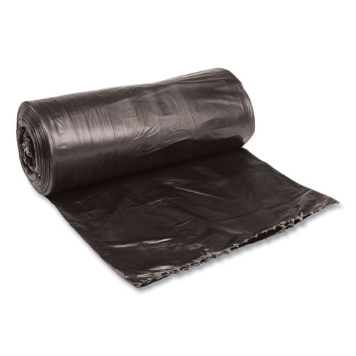 Low-Density Waste Can Liners, 33 gal, 0.5 mil, 33" x 39", Black, 25 Bags/Roll, 8 Rolls/Carton-(BWK3339H)