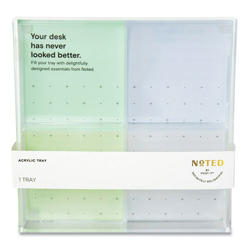Large Acrylic Tray, For (4) 3 x 3 Pads, Clear-(MMMTRAY433)