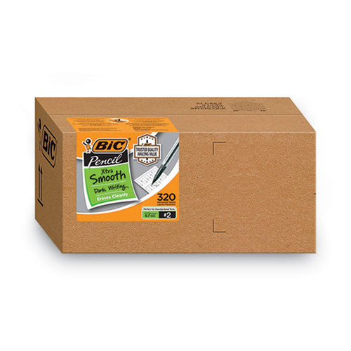 Xtra Smooth Mechanical Pencil Xtra Value Pack, 0.7 mm, HB (#2), Black Lead, Assorted Barrel Colors, 320/Carton-(BICMP320BK)