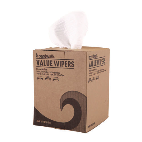 DRC Wipers, Centerpull, 10 x 12, White, 200/Carton-(BWKV040CGW)