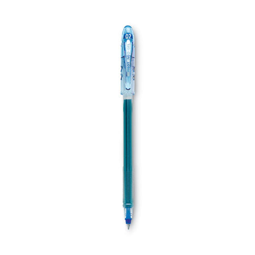 Neo-Gel Gel Pen, Stick, Fine 0.7 mm, Blue Ink, Blue Barrel, Dozen-(PIL14002)