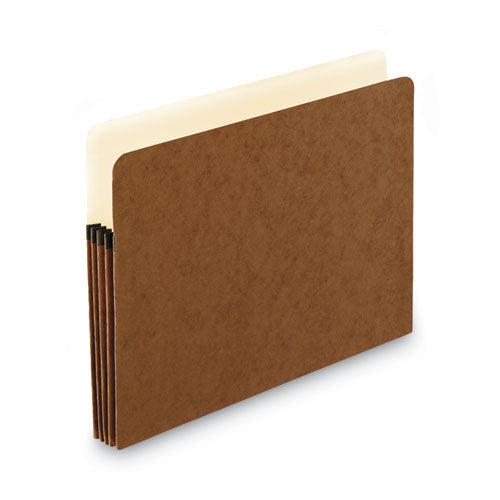 Standard Expanding File Pockets, 3.5" Expansion, Letter Size, Red Fiber, 25/Box-(PFX1524EOX)
