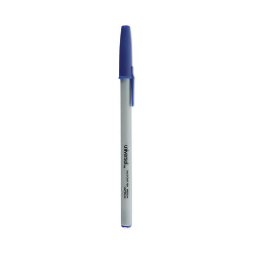 Ballpoint Pen Value Pack, Stick, Medium 1 mm, Blue Ink, Gray Barrel, 60/Pack-(UNV15614)