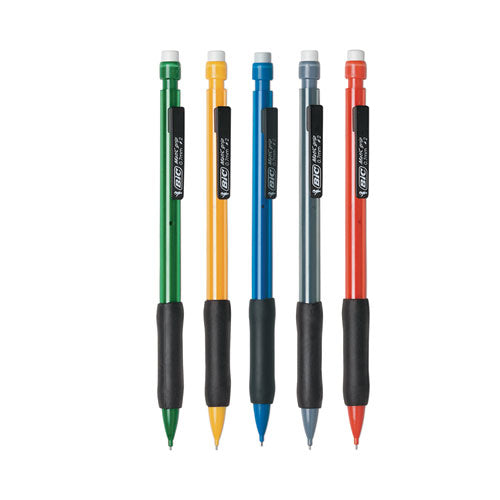 Xtra-Comfort Mechanical Pencil, 0.7 mm, HB (#2.5), Black Lead, Assorted Barrel Colors, Dozen-(BICMPG11)