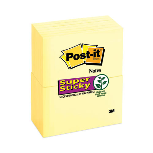 Pads in Canary Yellow, 3" x 5", 90 Sheets/Pad, 12 Pads/Pack-(MMM65512SSCY)