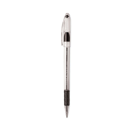 R.S.V.P. Ballpoint Pen Value Pack, Stick, Fine 0.7 mm, Black Ink, Clear/Black Barrel, 24/Pack-(PENBK90ASW2)